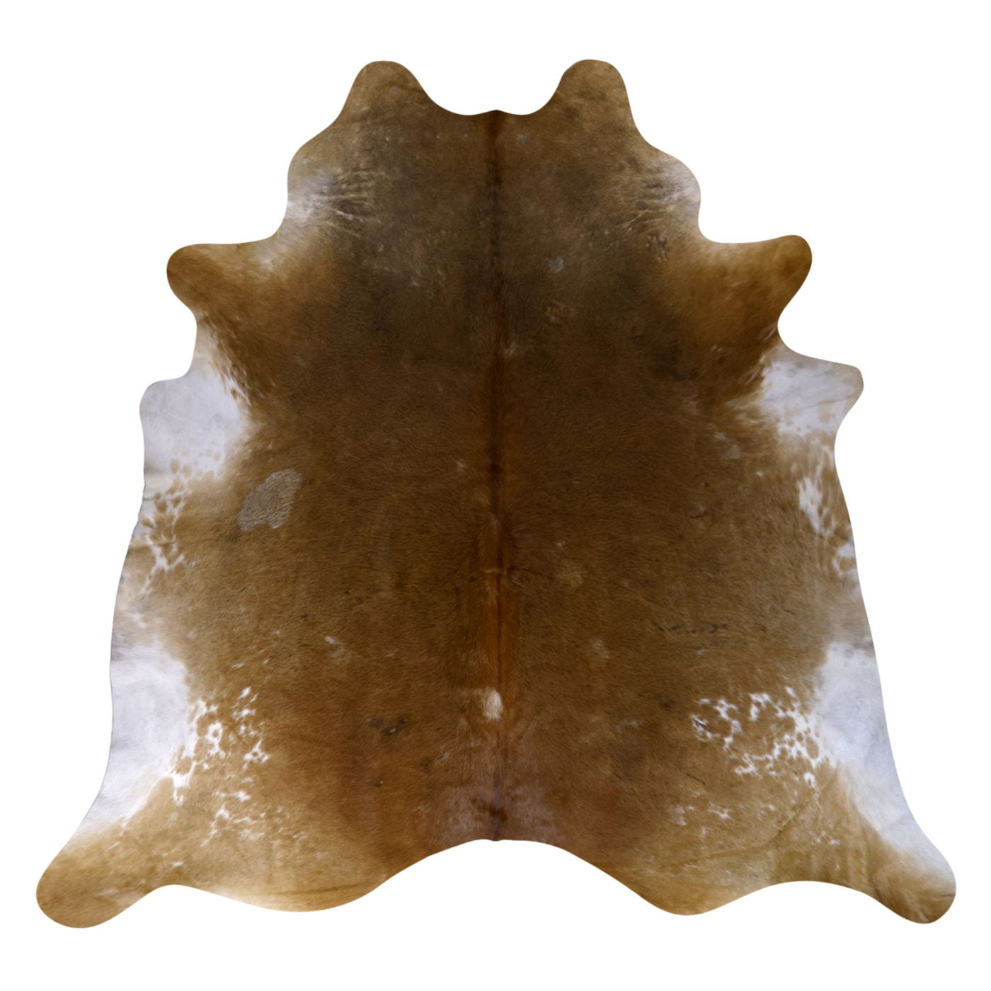 Natural Brazilian Cowhide Rug -  Mocha & Ivory