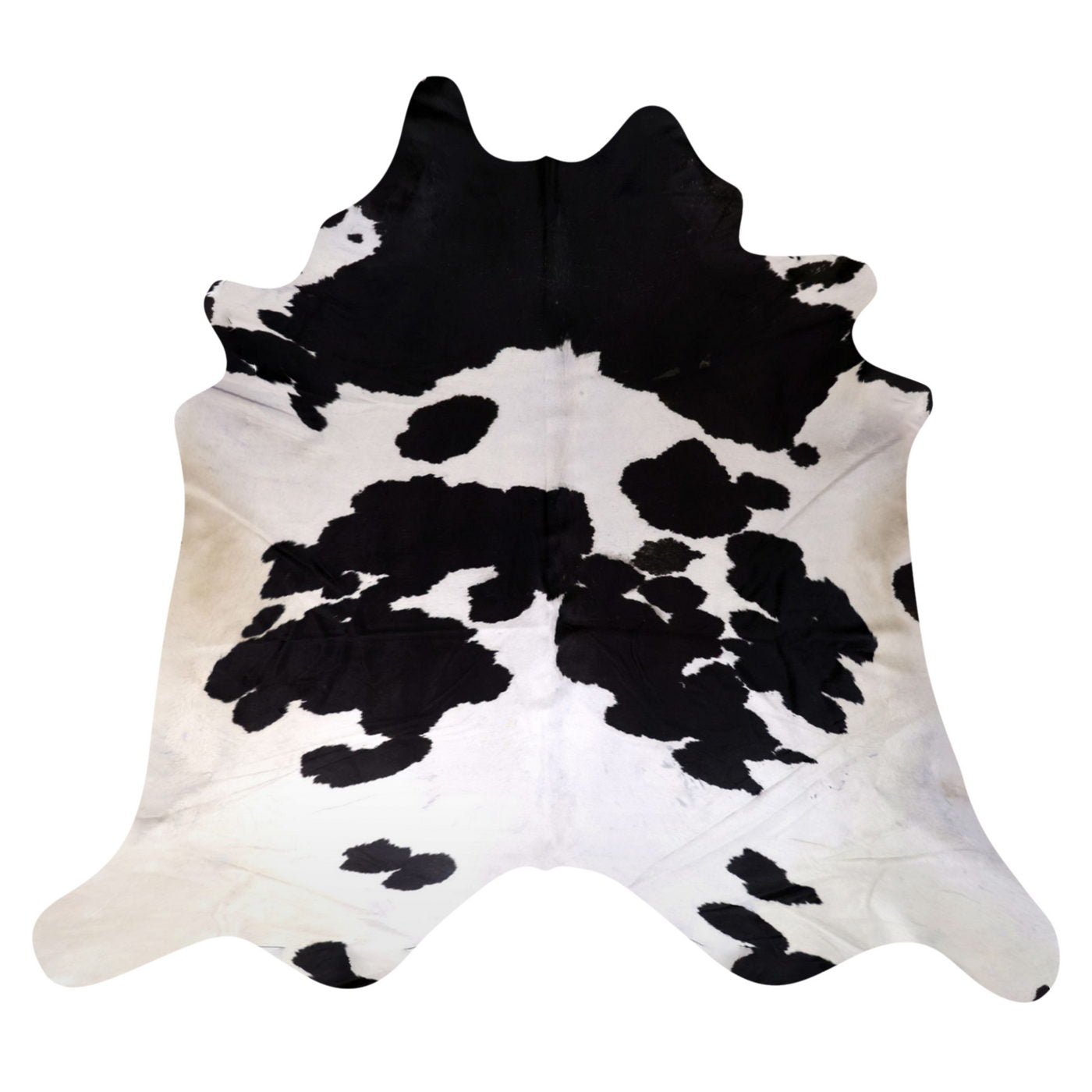 Natural Brazilian Cowhide Rug -  Espresso & Ivory