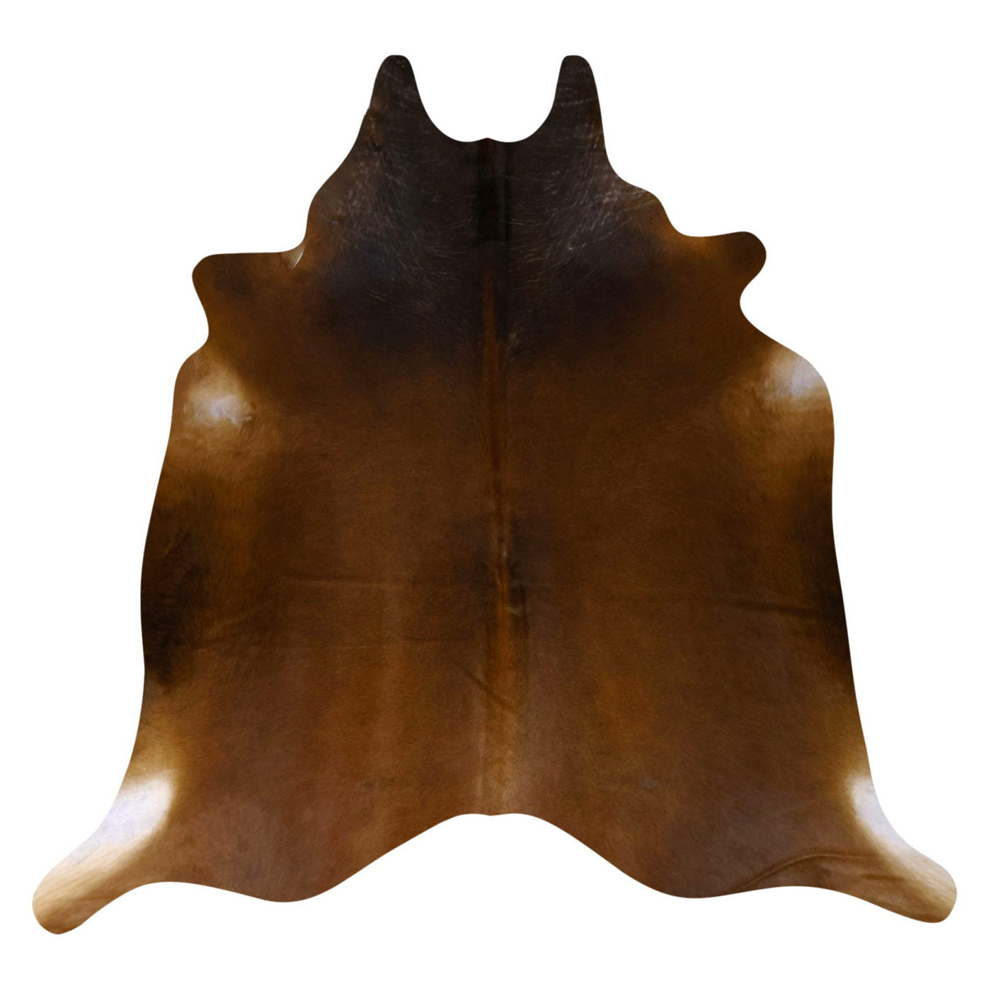 Natural Brazilian Cowhide Rug -  Mocha & Espresso