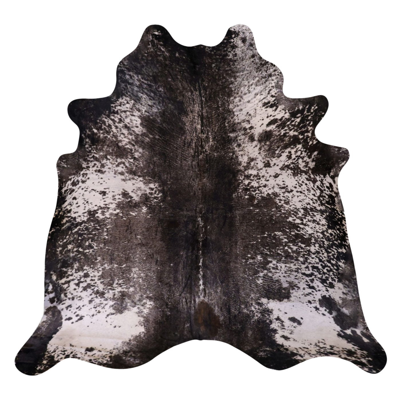 Natural Brazilian Cowhide Rug -  Espresso, Chocolate & Ivory