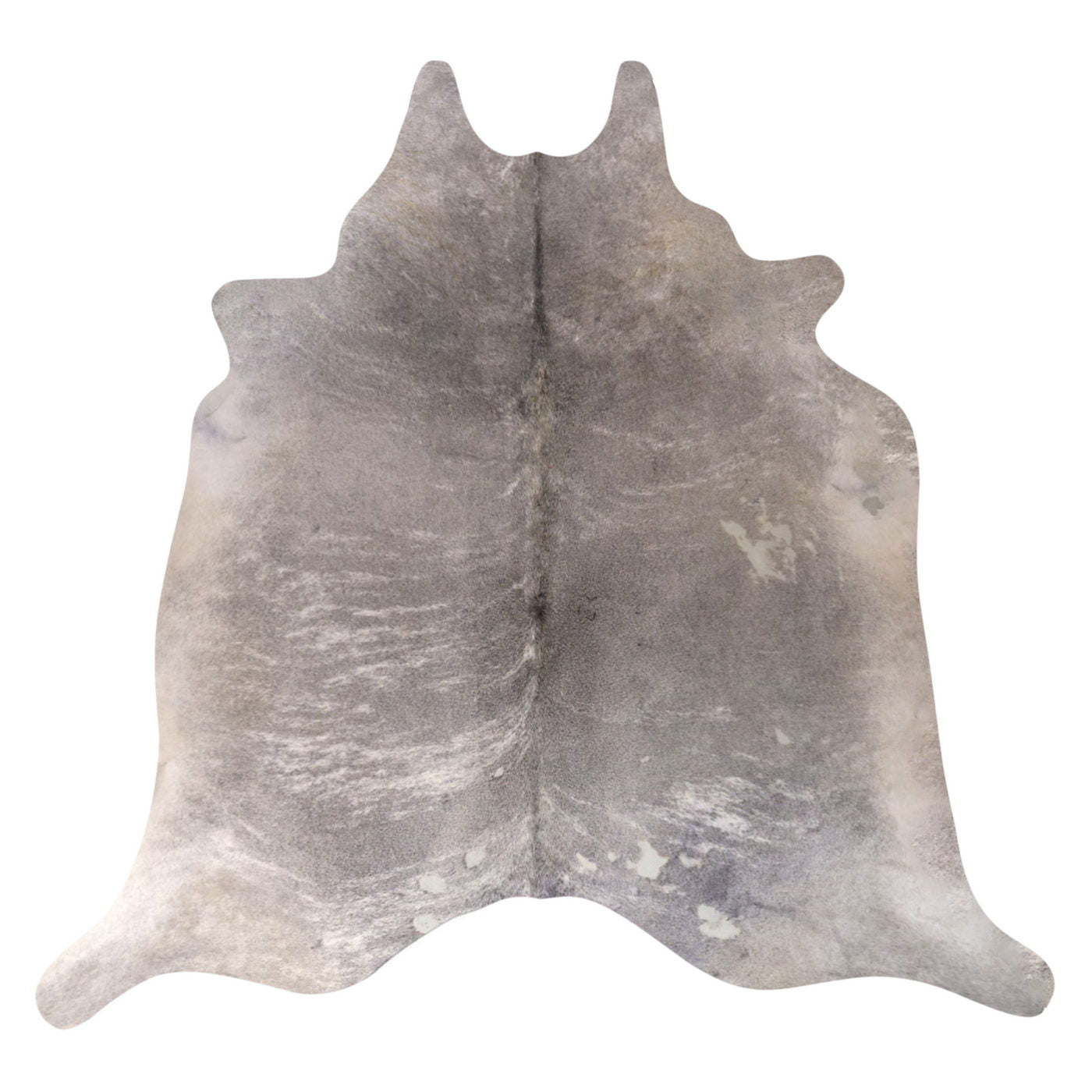 Natural Brazilian Cowhide Rug -  Grey & Ivory