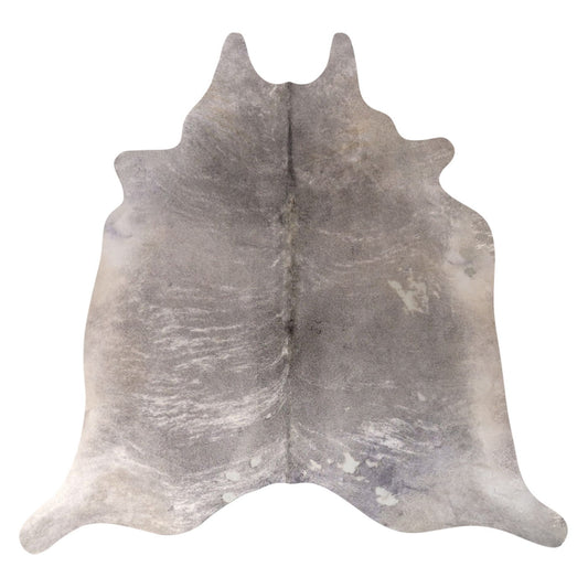 Natural Brazilian Cowhide Rug -  Grey & Ivory