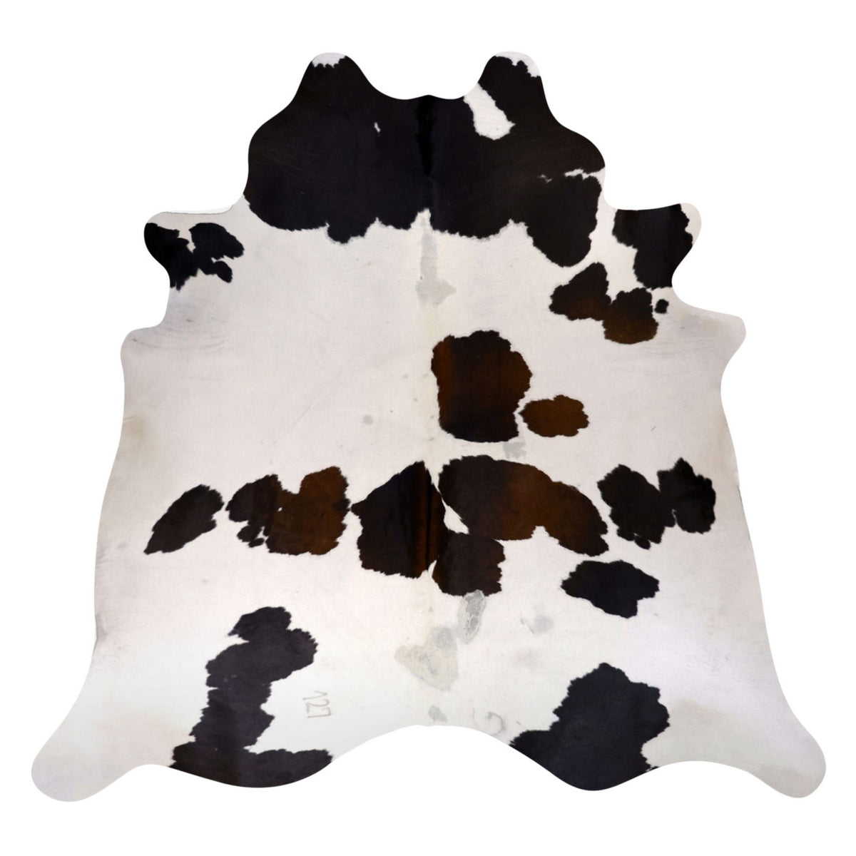 Natural Brazilian Cowhide Rug -  Ivory & Chocolate
