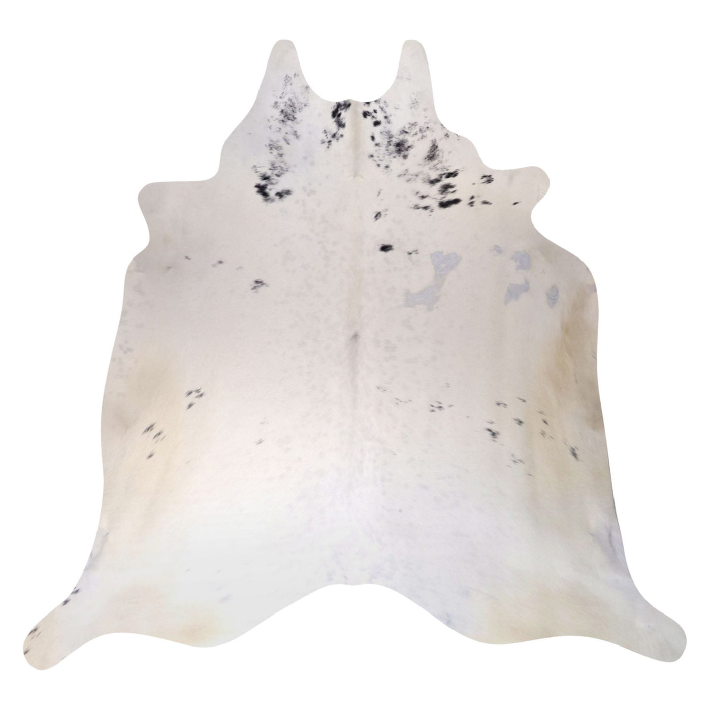 Natural Brazilian Cowhide Rug -  Ivory & Espresso