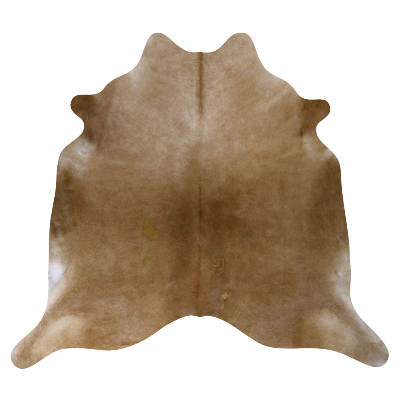 Natural Brazilian Cowhide Rug -  Caramel & Beige