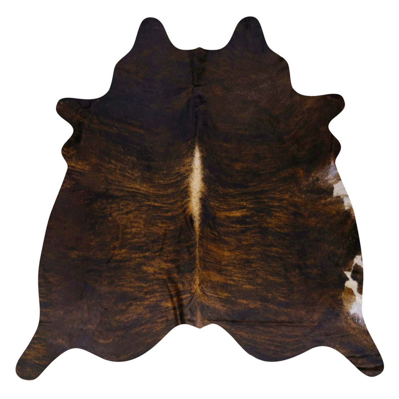 Natural Brazilian Cowhide Rug -  Mocha, Espresso & Caramel