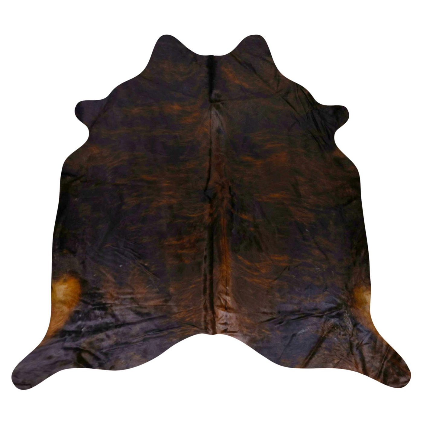 Natural Brazilian Cowhide Rug -  Espresso & Chocolate