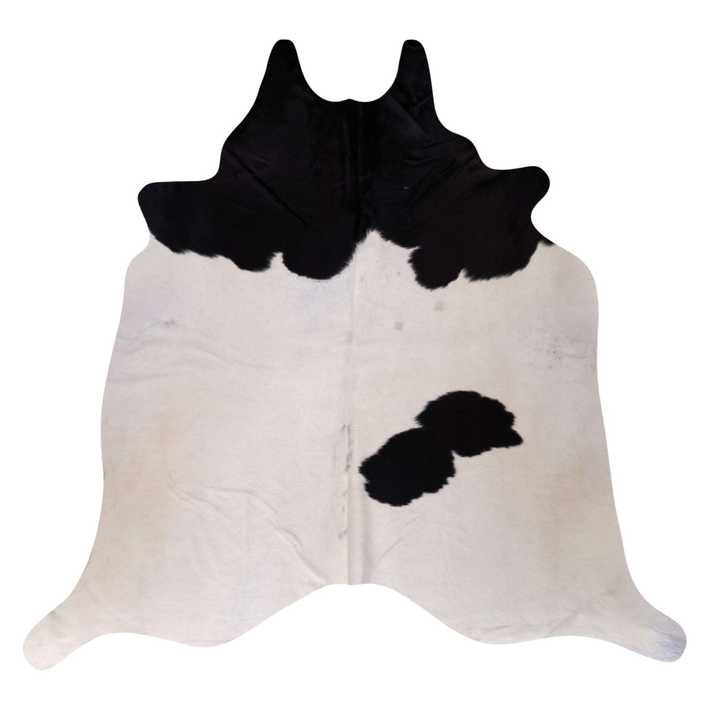 Natural Brazilian Cowhide Rug -  Ivory & Espresso