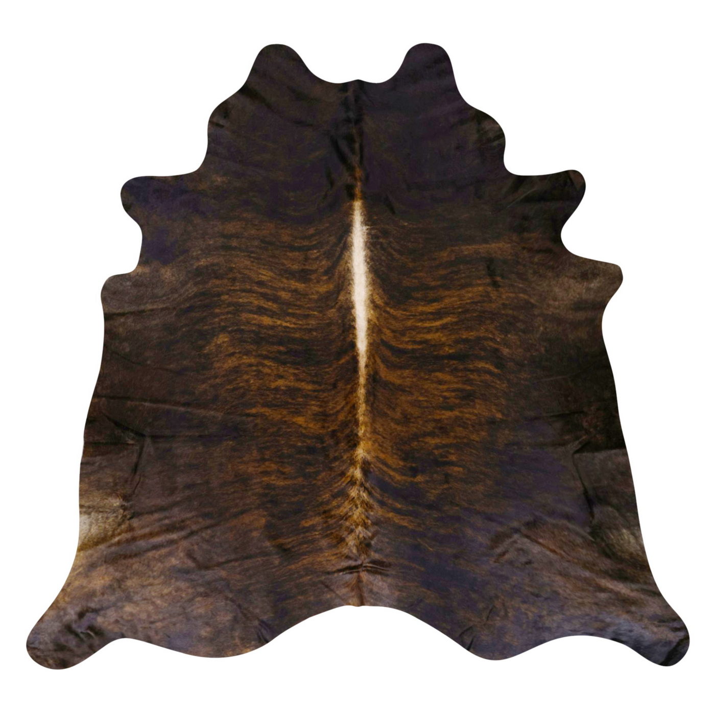 Natural Brazilian Cowhide Rug -  Mocha, Espresso & Caramel