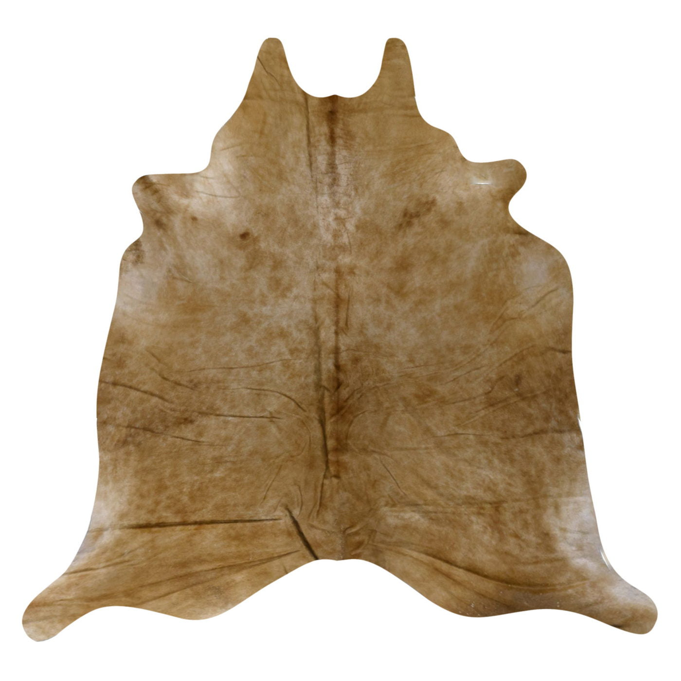 Natural Brazilian Cowhide Rug -  Caramel & Beige