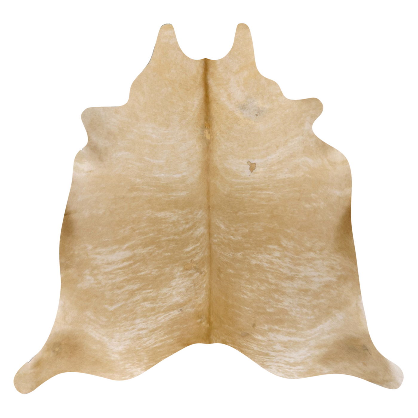 Natural Brazilian Cowhide Rug -  Caramel & Beige