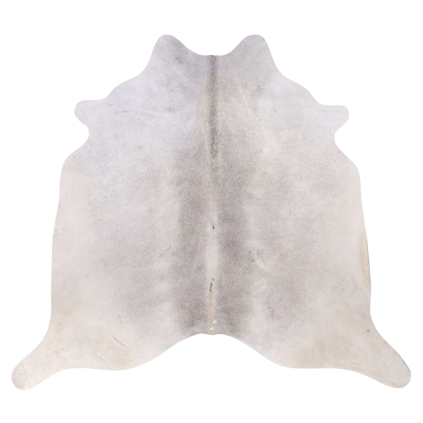 Natural Brazilian Cowhide Rug -  Ivory & Grey