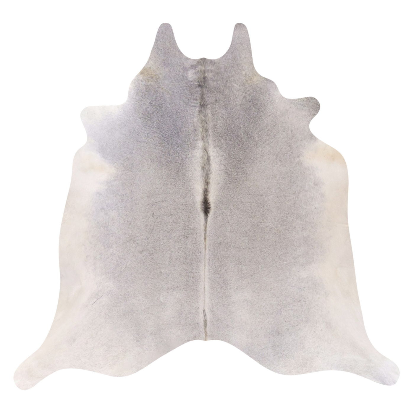 Natural Brazilian Cowhide Rug -  Ivory & Grey