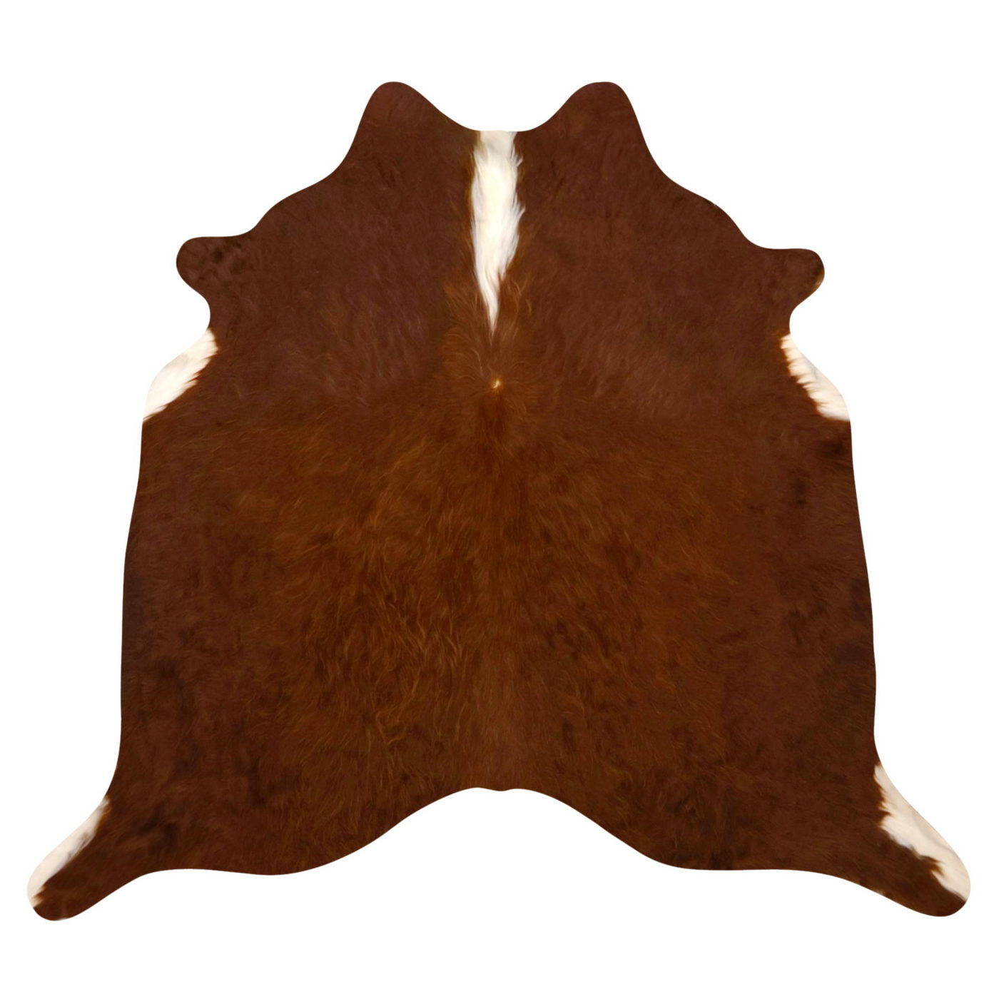 Natural Brazilian Cowhide Rug -  Mocha & Ivory