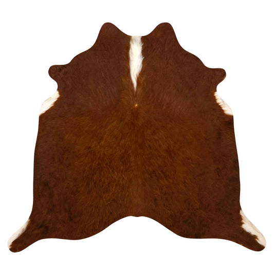 Natural Brazilian Cowhide Rug -  Mocha & Ivory
