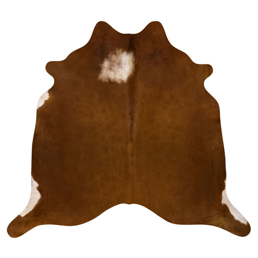 Natural Brazilian Cowhide Rug -  Mocha & Ivory