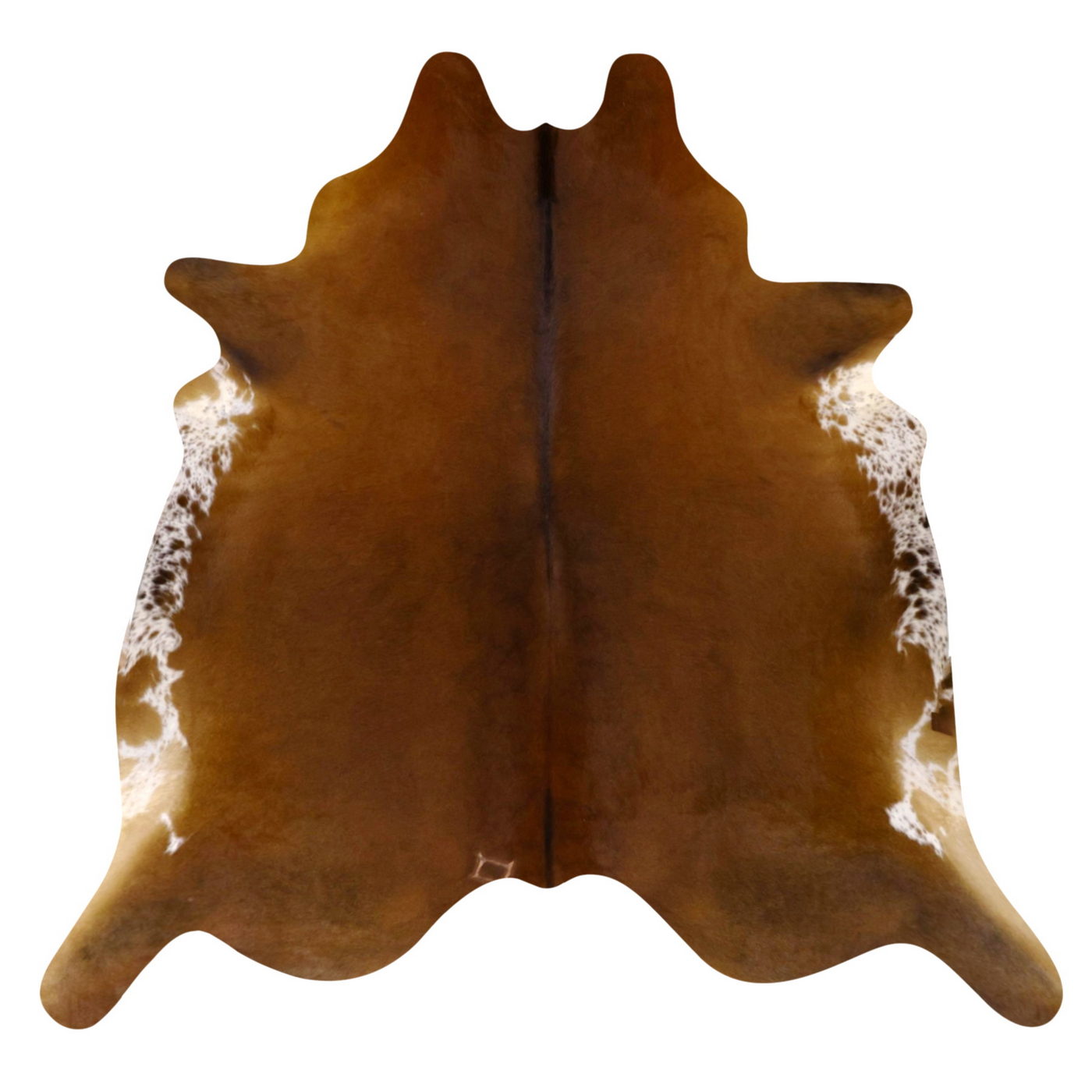 Natural Brazilian Cowhide Rug -  Mocha & Ivory