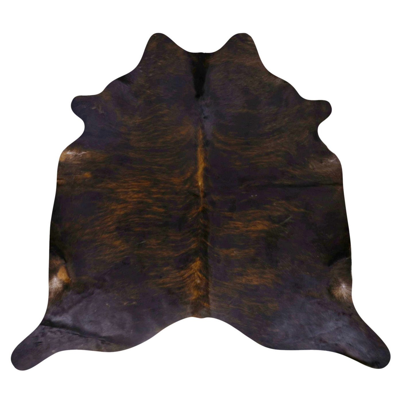 Natural Brazilian Cowhide Rug -  Espresso & Mocha
