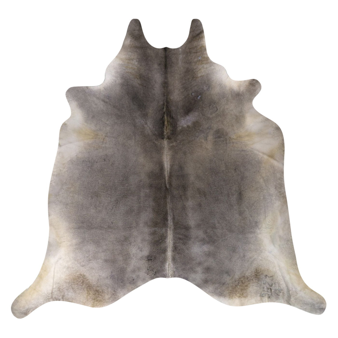 Natural Brazilian Cowhide Rug -  Grey, Charcoal & Ivory