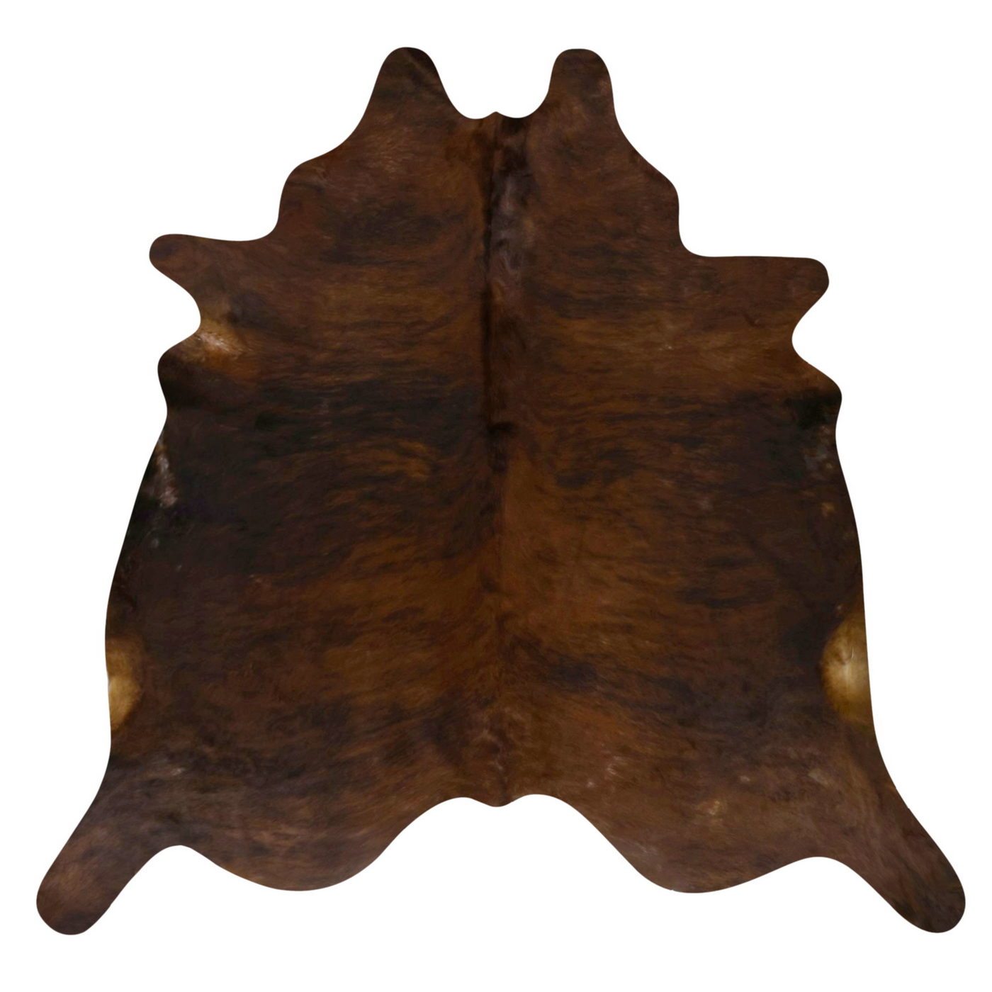 Natural Brazilian Cowhide Rug -  Chocolate & Espresso
