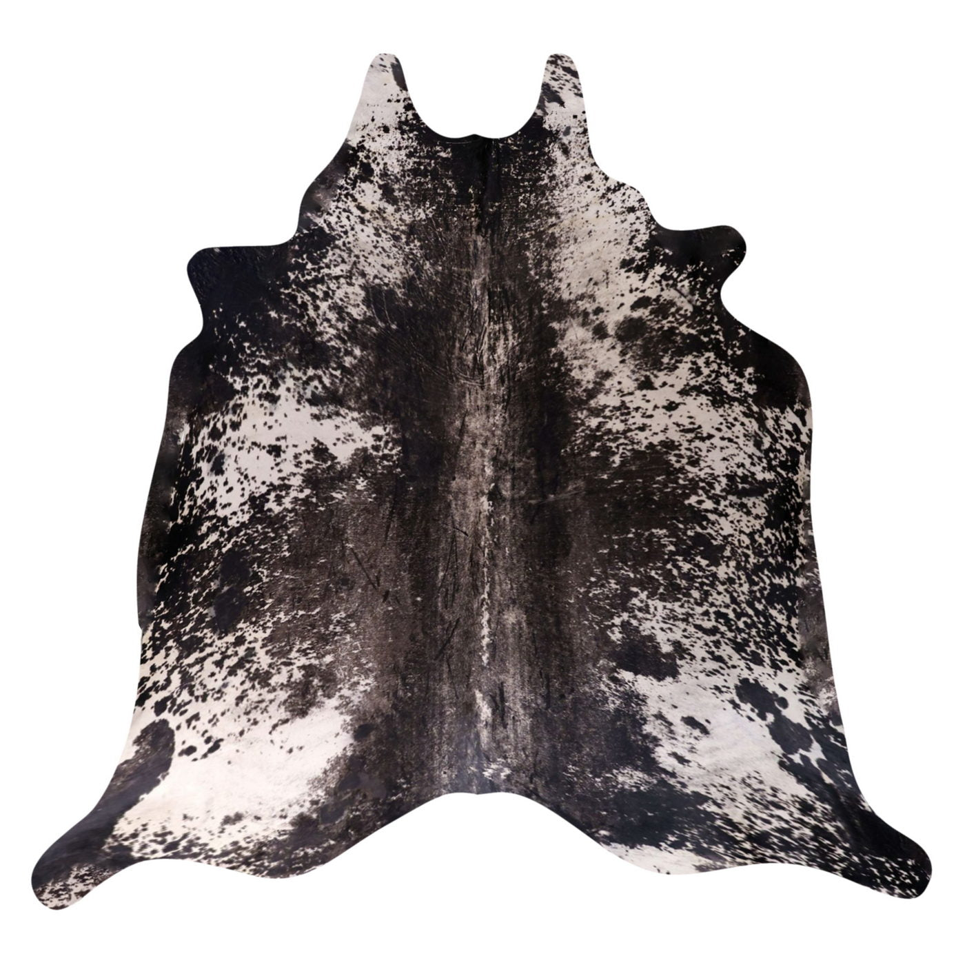 Natural Brazilian Cowhide Rug -  Espresso, Chocolate & Ivory