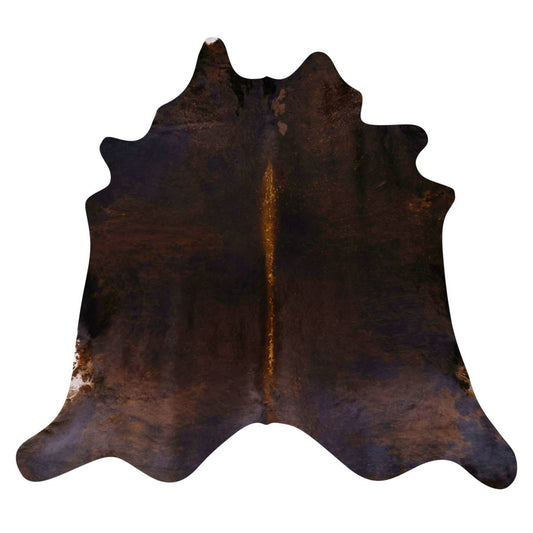 Natural Brazilian Cowhide Rug -  Chocolate & Espresso