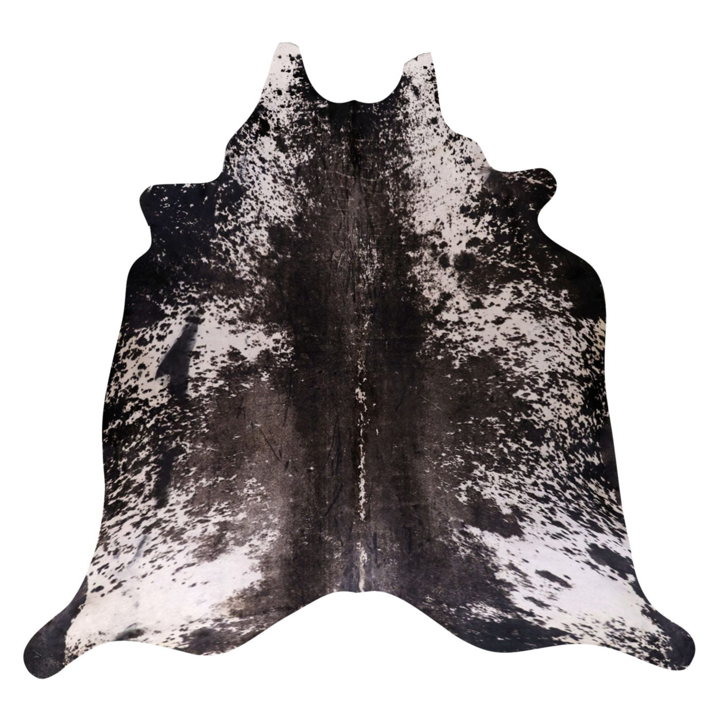 Natural Brazilian Cowhide Rug -  Espresso, Chocolate & Ivory