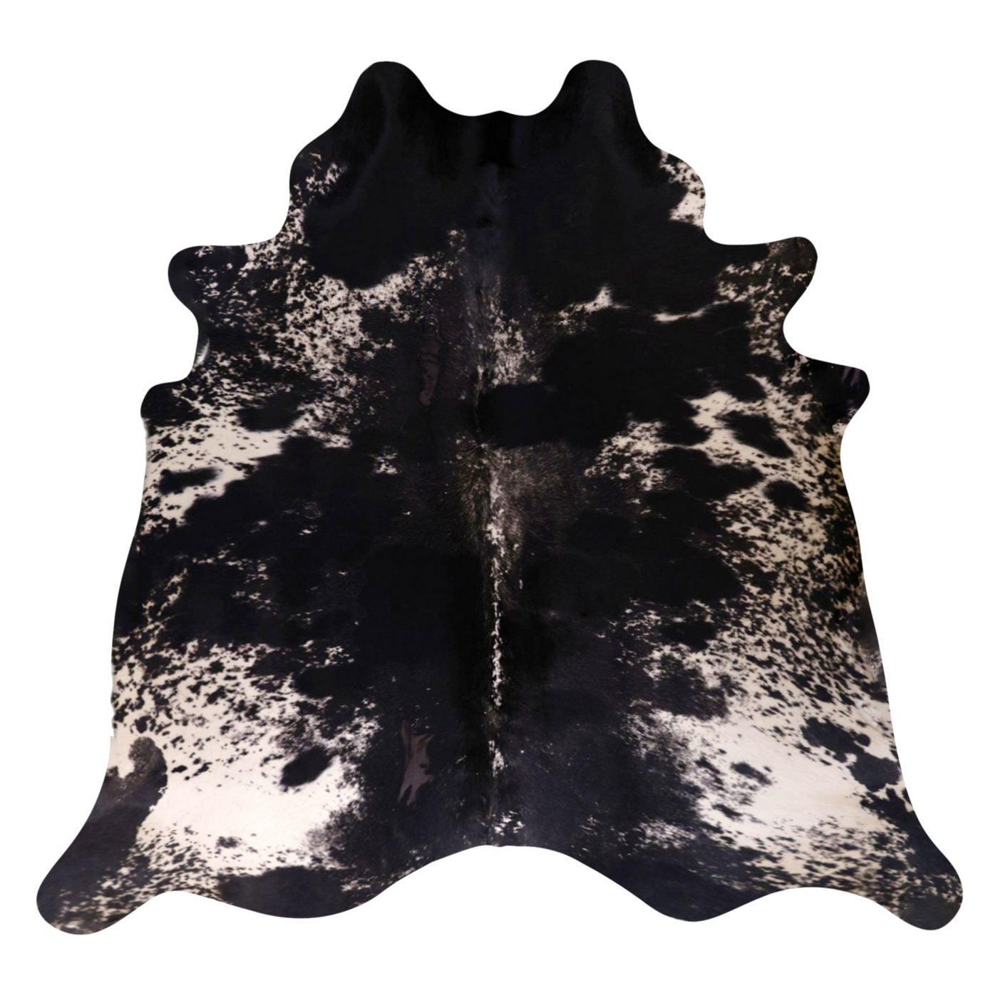 Natural Brazilian Cowhide Rug -  Espresso, Chocolate & Ivory