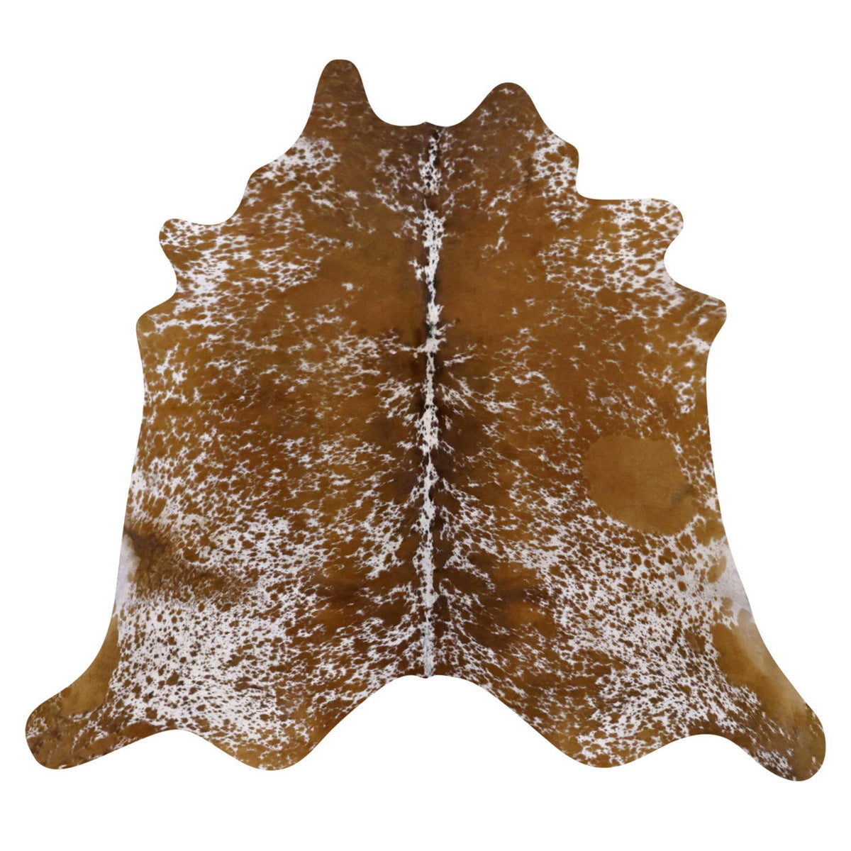 Natural Brazilian Cowhide Rug -  Mocha, Caramel & Ivory