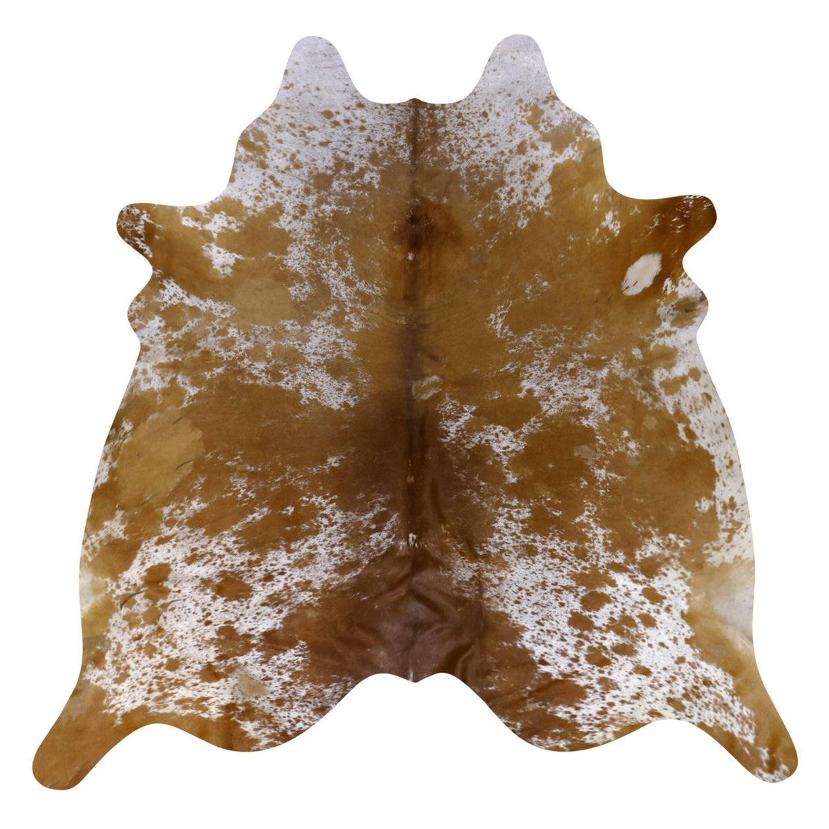 Natural Brazilian Cowhide Rug -  Caramel, Mocha & Ivory