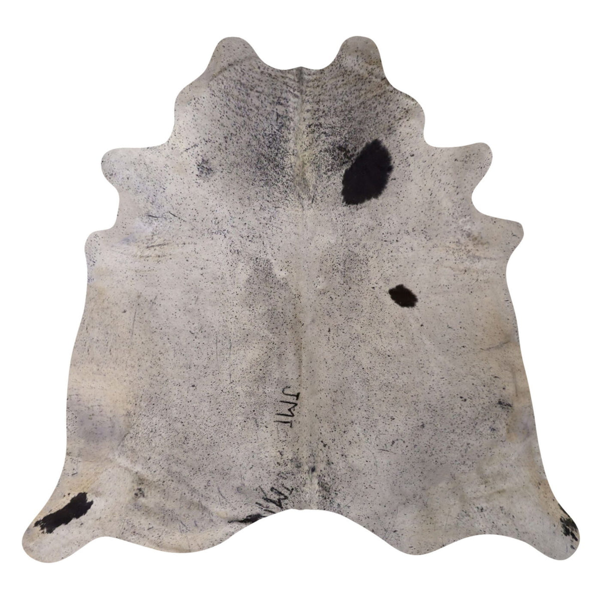Natural Brazilian Cowhide Rug -  Ivory & Espresso