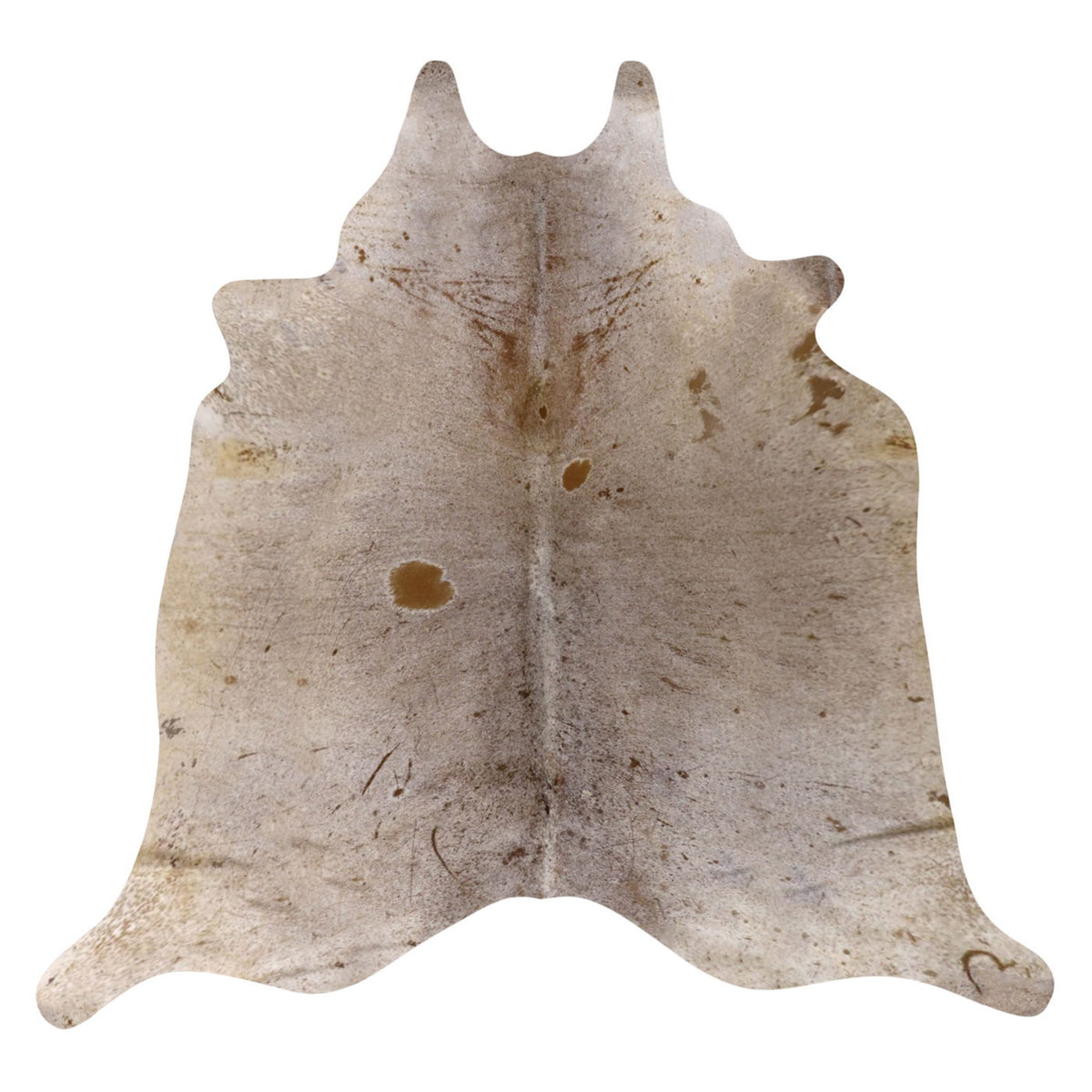 Natural Brazilian Cowhide Rug -  Ivory & Taupe