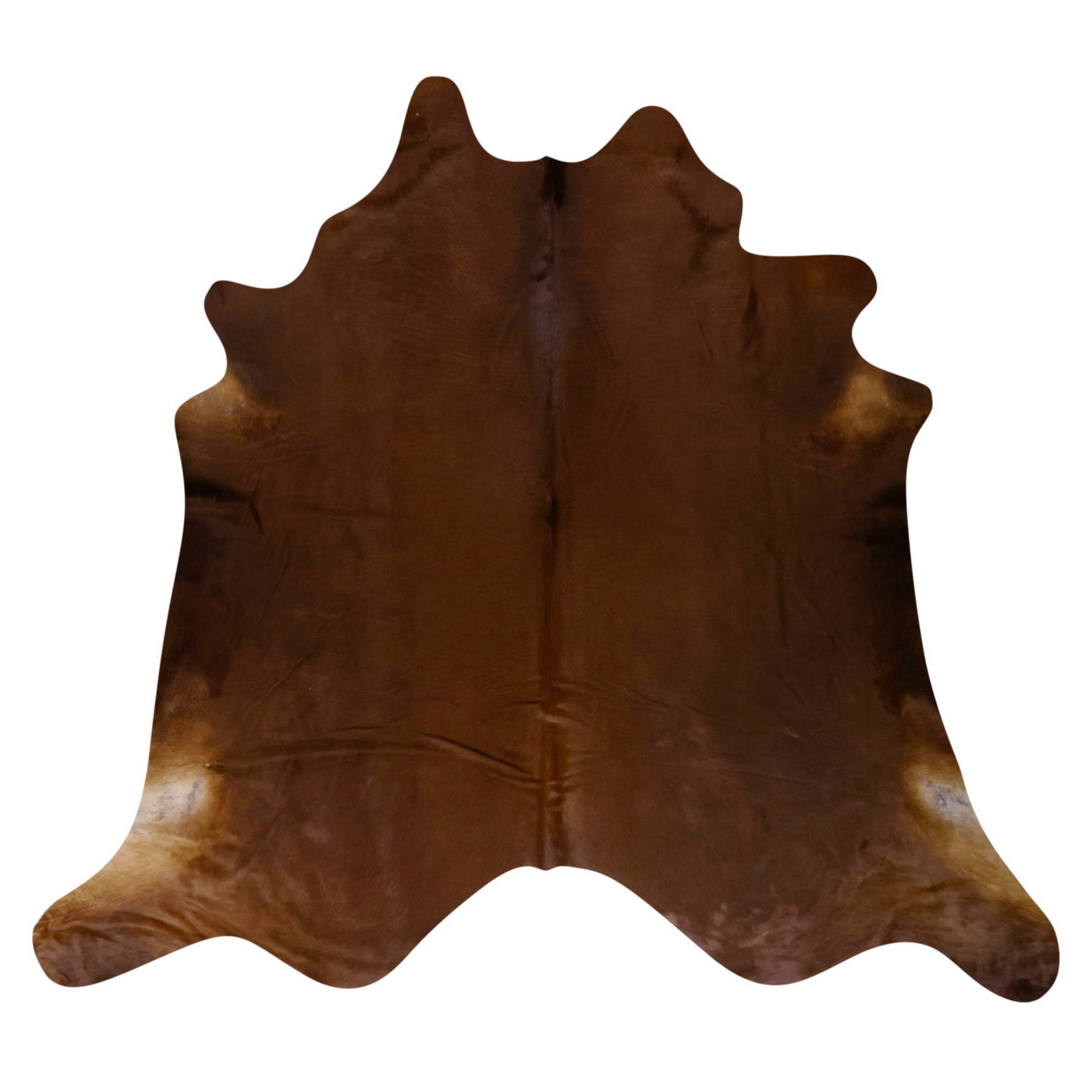 Natural Brazilian Cowhide Rug -  Mocha & Beige
