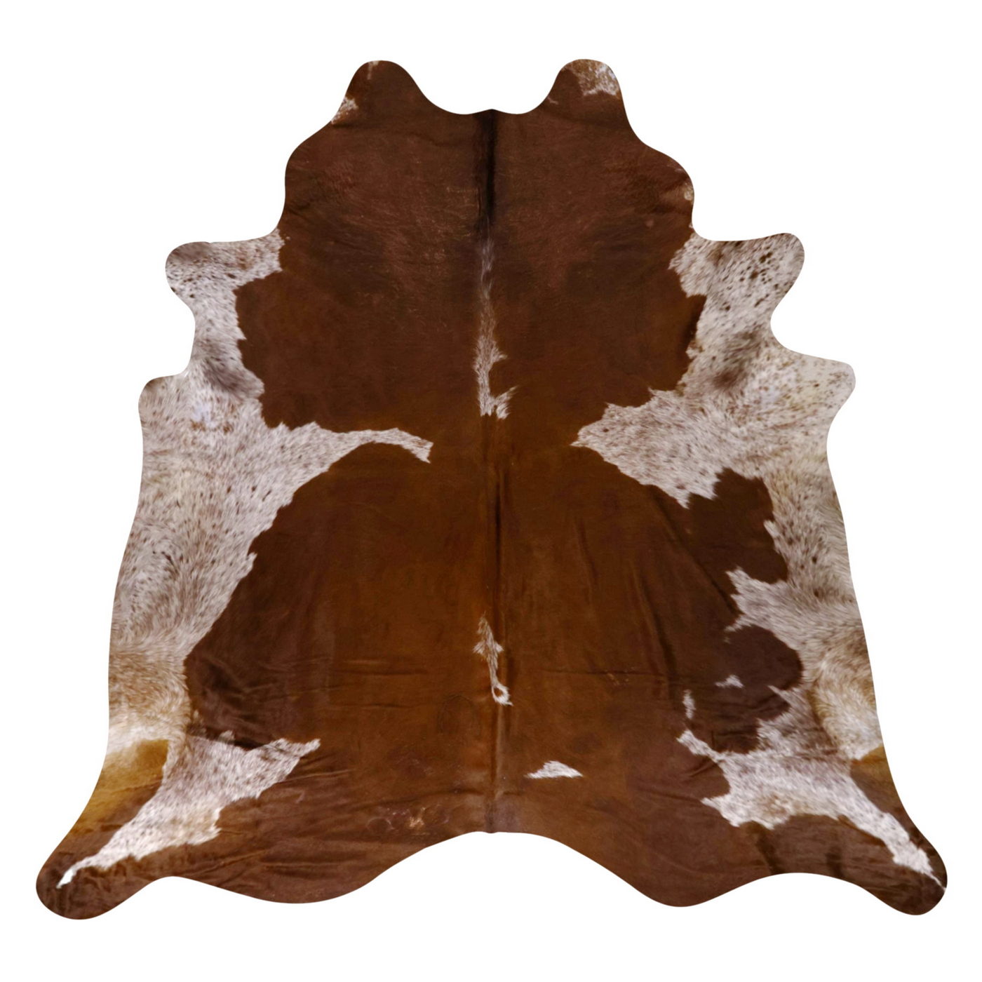 Natural Brazilian Cowhide Rug -  Mocha & Ivory