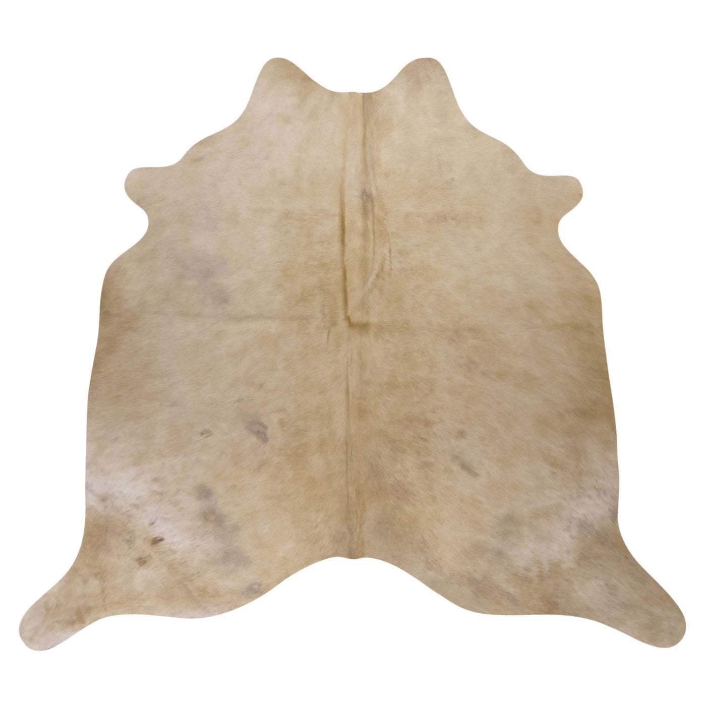 Natural Brazilian Cowhide Rug -  Beige & Caramel