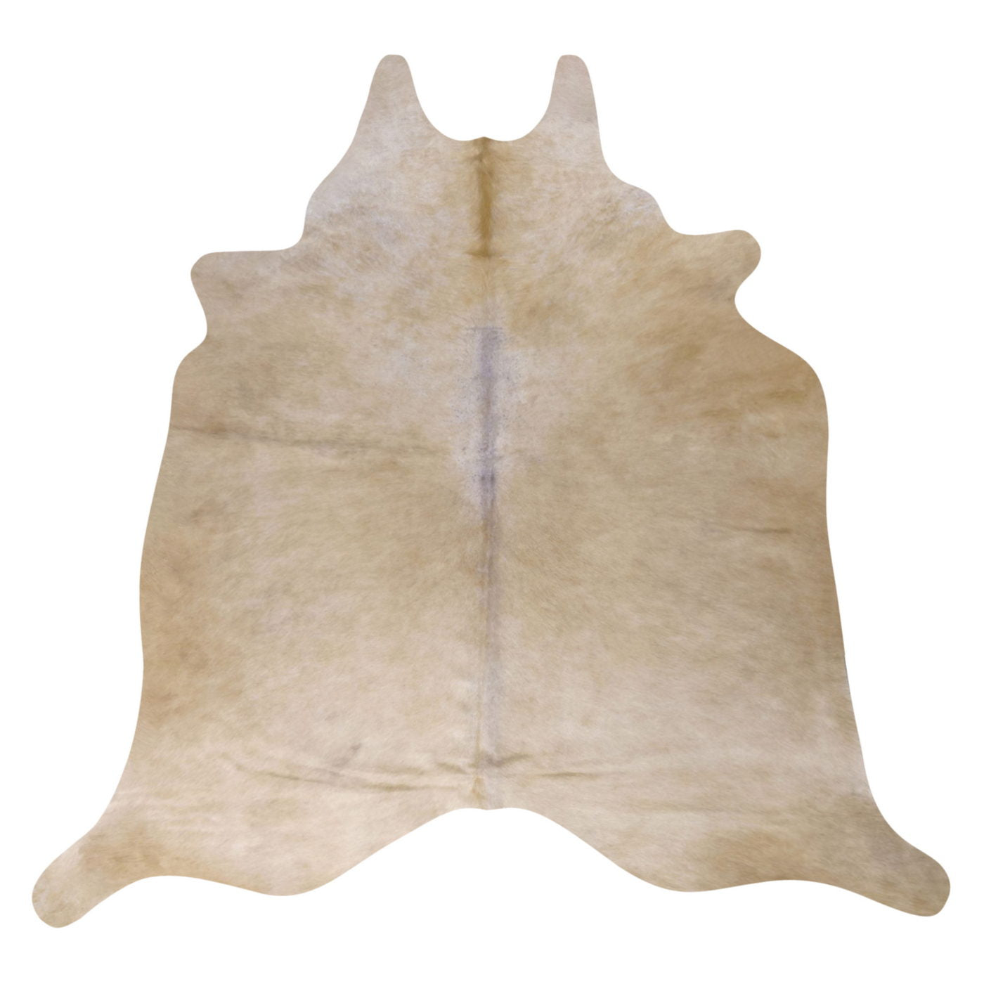 Natural Brazilian Cowhide Rug -  Beige & Caramel