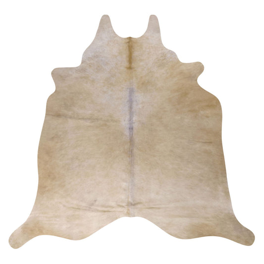 Natural Brazilian Cowhide Rug -  Beige & Caramel