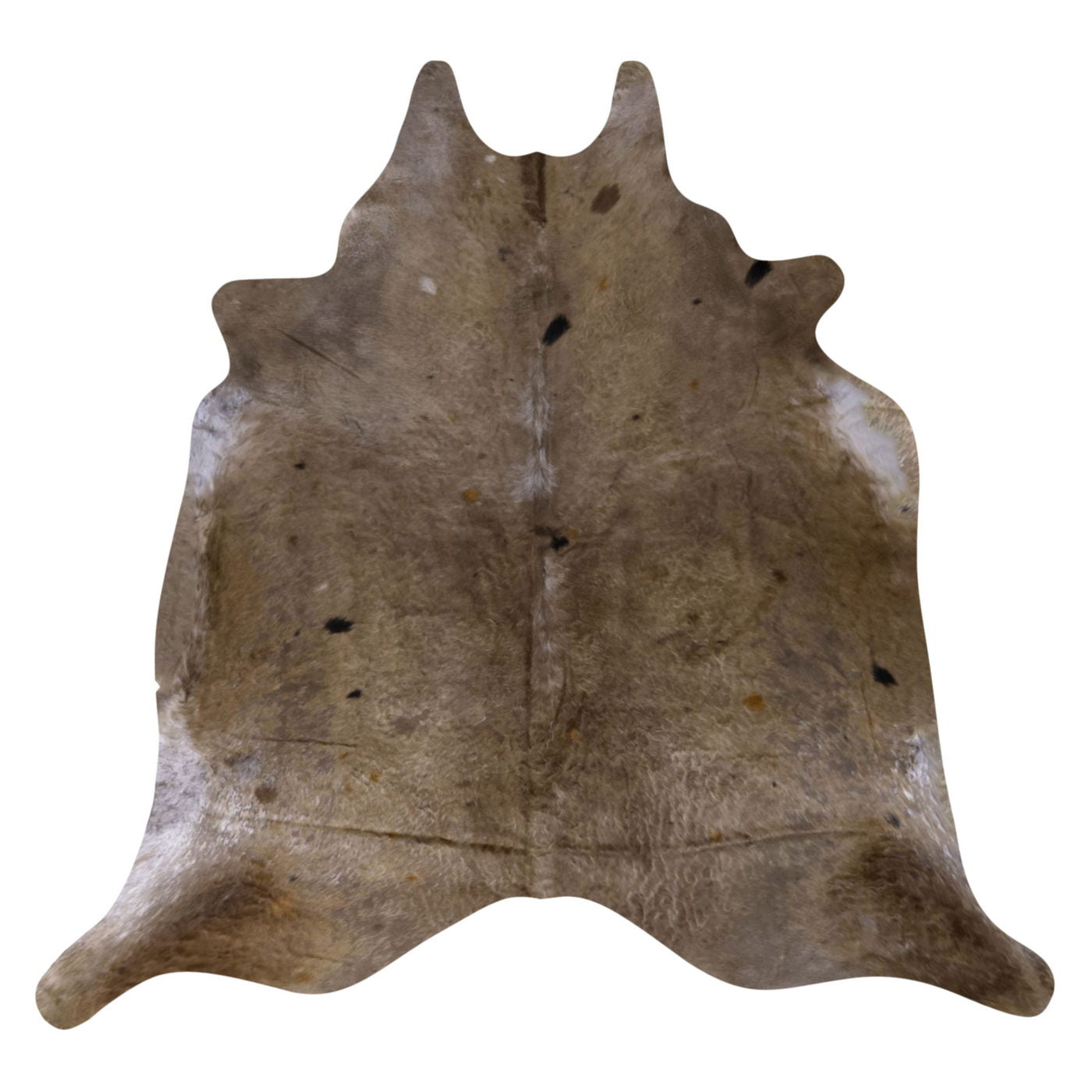 Natural Brazilian Cowhide Rug -  Taupe & Beige