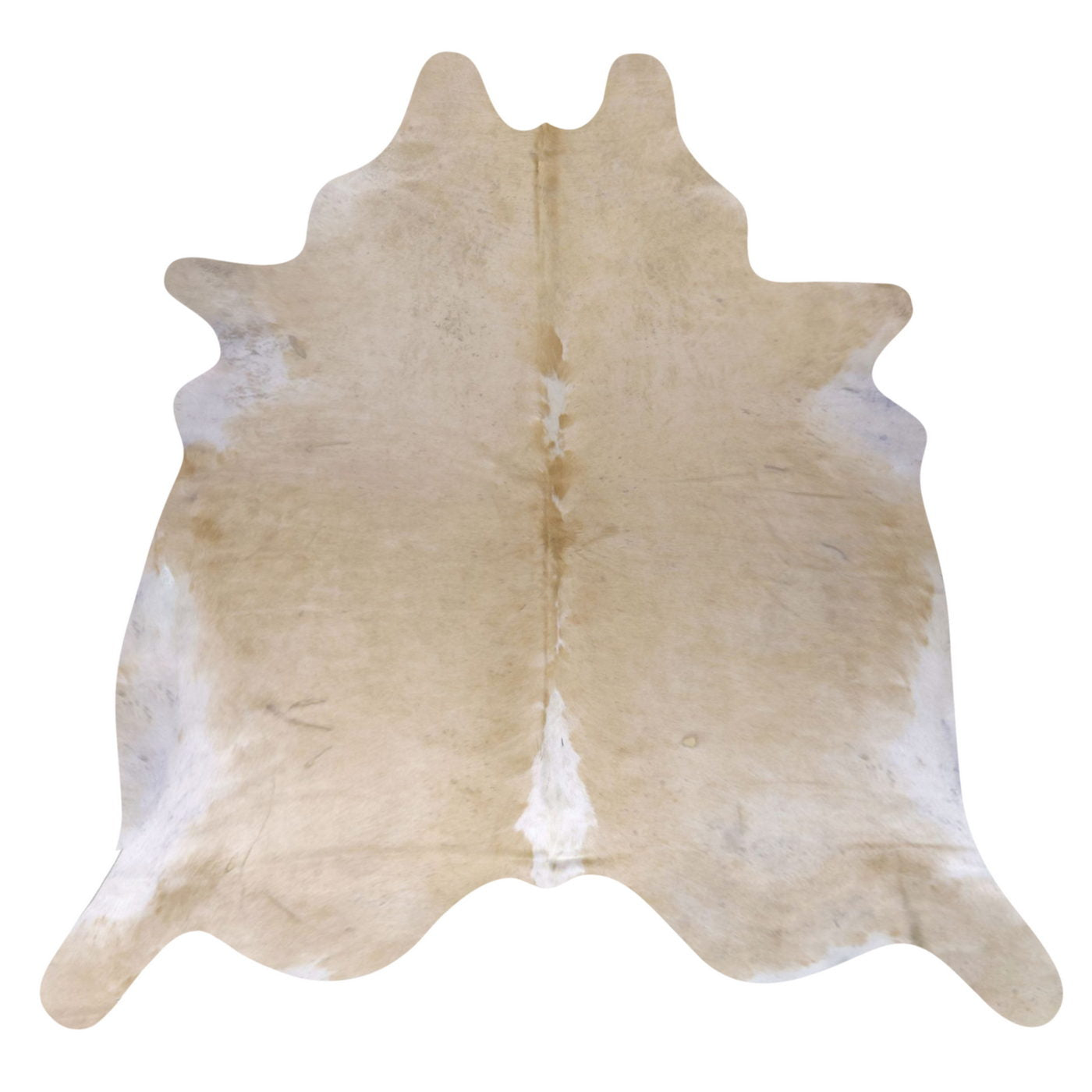 Natural Brazilian Cowhide Rug -  Beige & Ivory