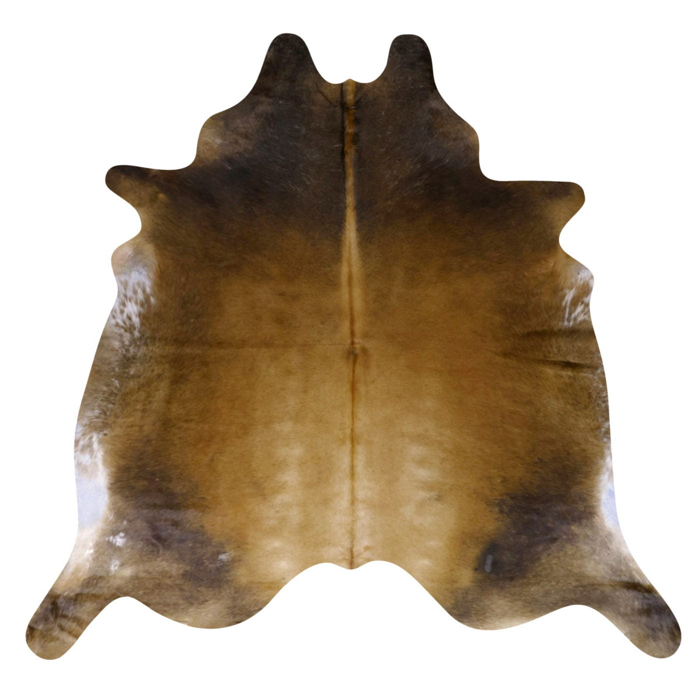 Natural Brazilian Cowhide Rug -  Mocha, Espresso & Ivory