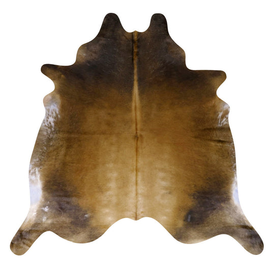 Natural Brazilian Cowhide Rug -  Mocha, Espresso & Ivory