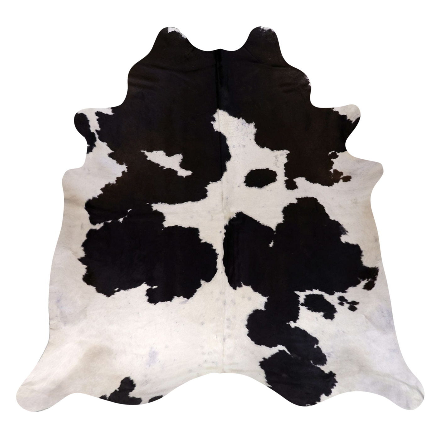 Natural Brazilian Cowhide Rug -  Espresso & Ivory