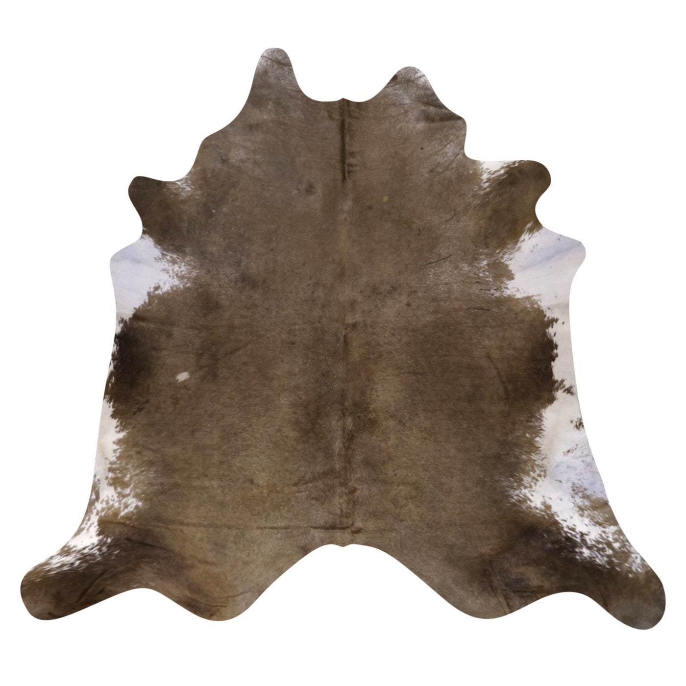 Natural Brazilian Cowhide Rug -  Taupe & Ivory