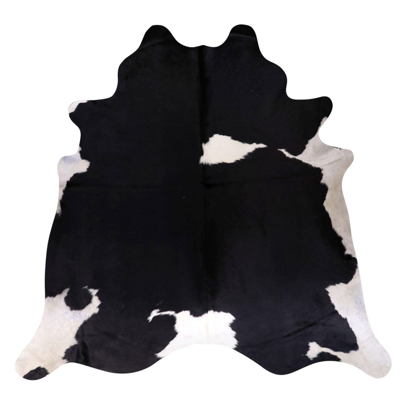 Natural Brazilian Cowhide Rug -  Espresso & Ivory