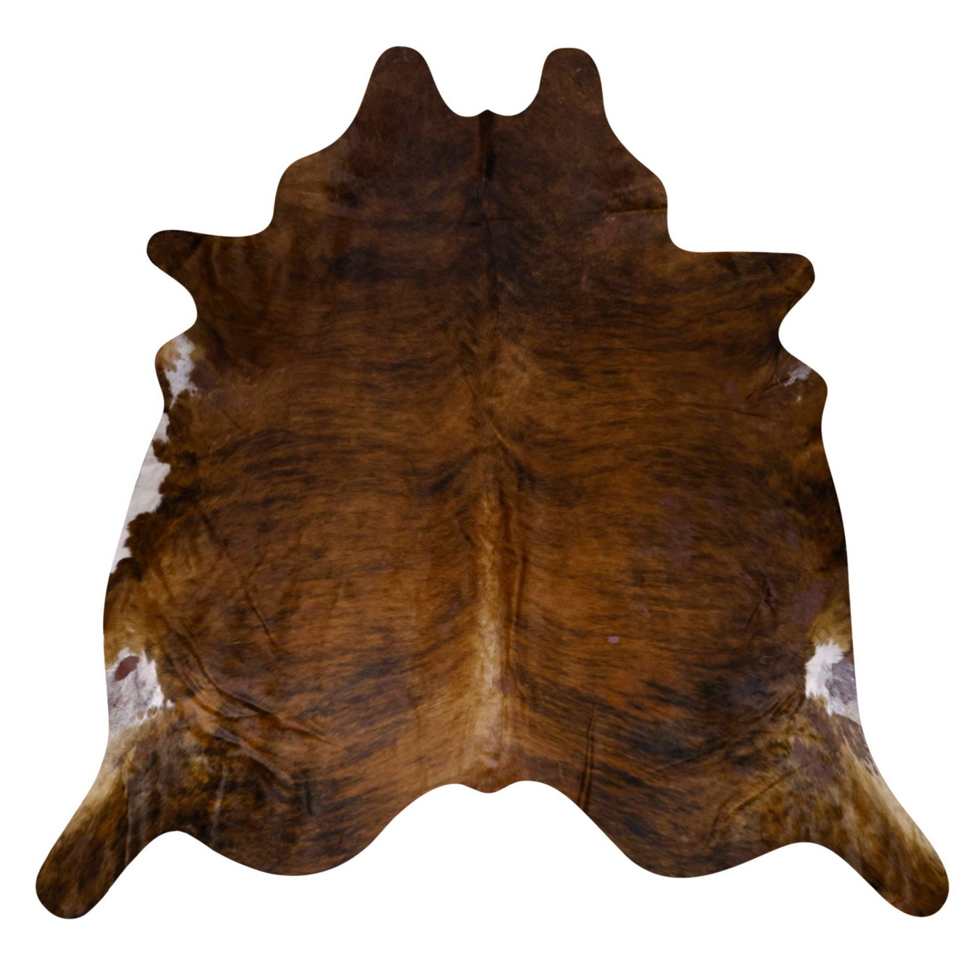 Natural Brazilian Cowhide Rug -  Mocha, Espresso & Ivory