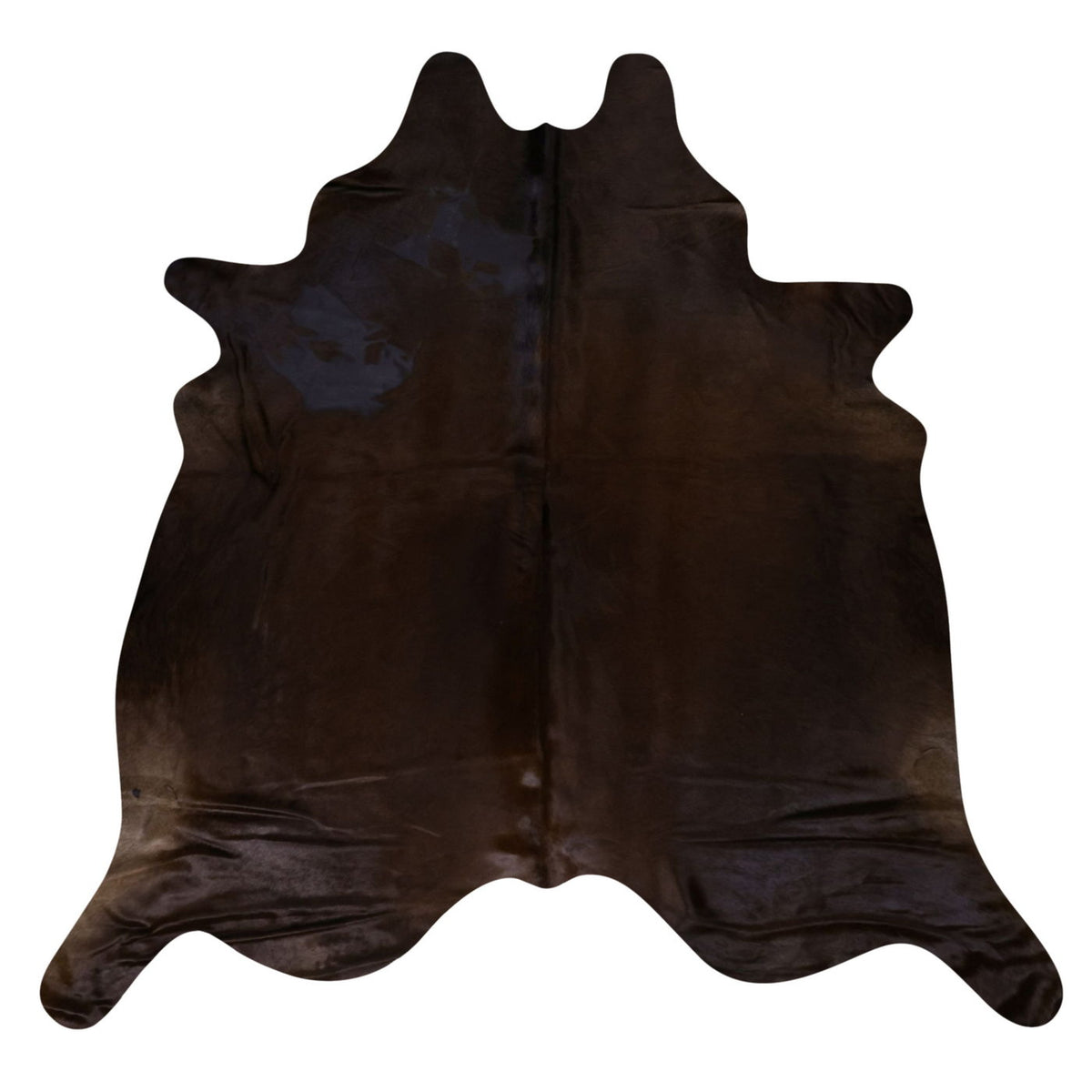 Natural Brazilian Cowhide Rug -  Chocolate