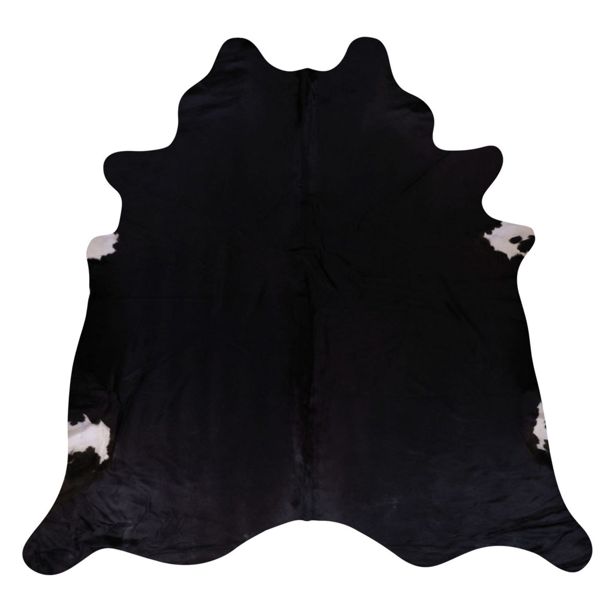 Natural Brazilian Cowhide Rug -  Espresso & Ivory
