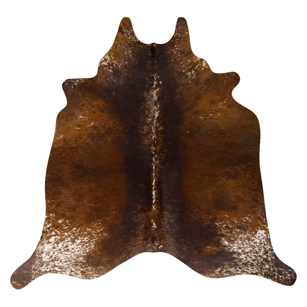 Natural Brazilian Cowhide Rug -  Mocha, Espresso & Ivory