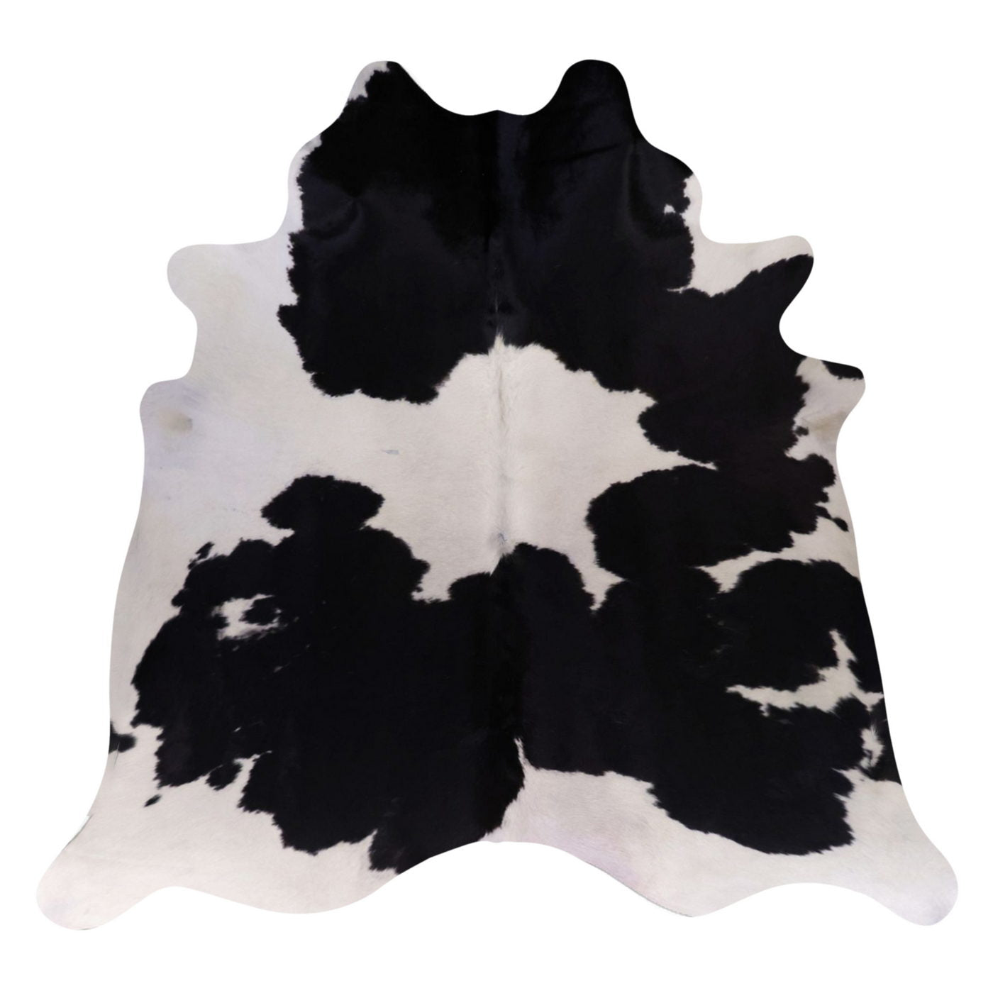 Natural Brazilian Cowhide Rug -  Espresso & Ivory