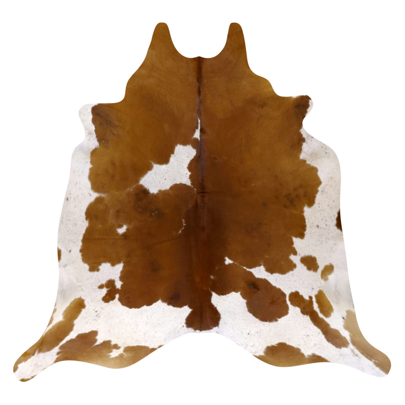 Natural Brazilian Cowhide Rug -  Mocha & Ivory